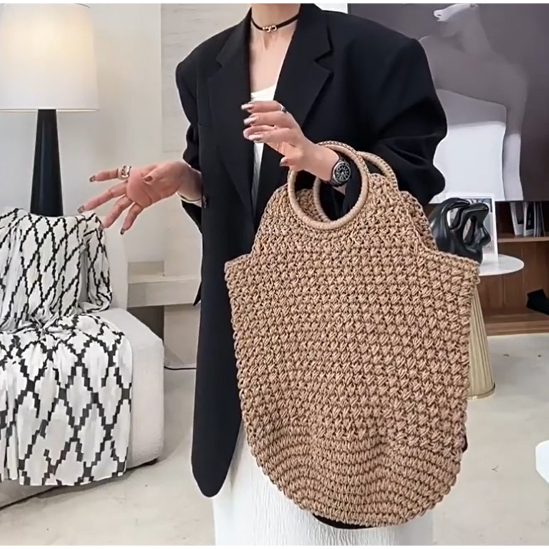 Marka Dokuma el çantası Lüks Y - Crochet Bag Raffia incelemesi ve fiyatı