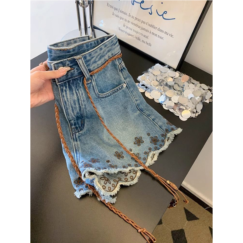Nefes alabilen Vintage Denim Ş - Shorts Denim Frayed incelemesi ve fiyatı
